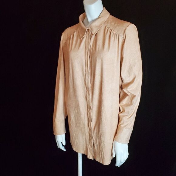 Chico's Pink Button Down Shirt (2) - Picture 1 of 6